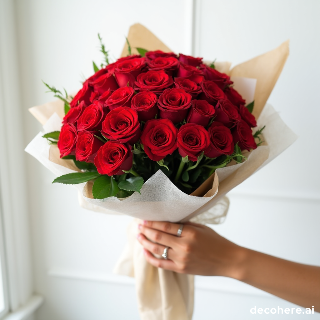 20 ADET KIRMIZI GÜL BUKETİ