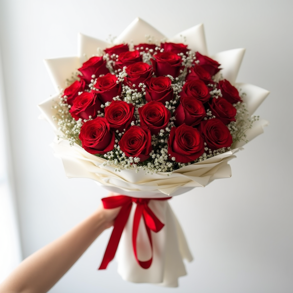 23 ADET KIRMIZI GÜL BUKETİ