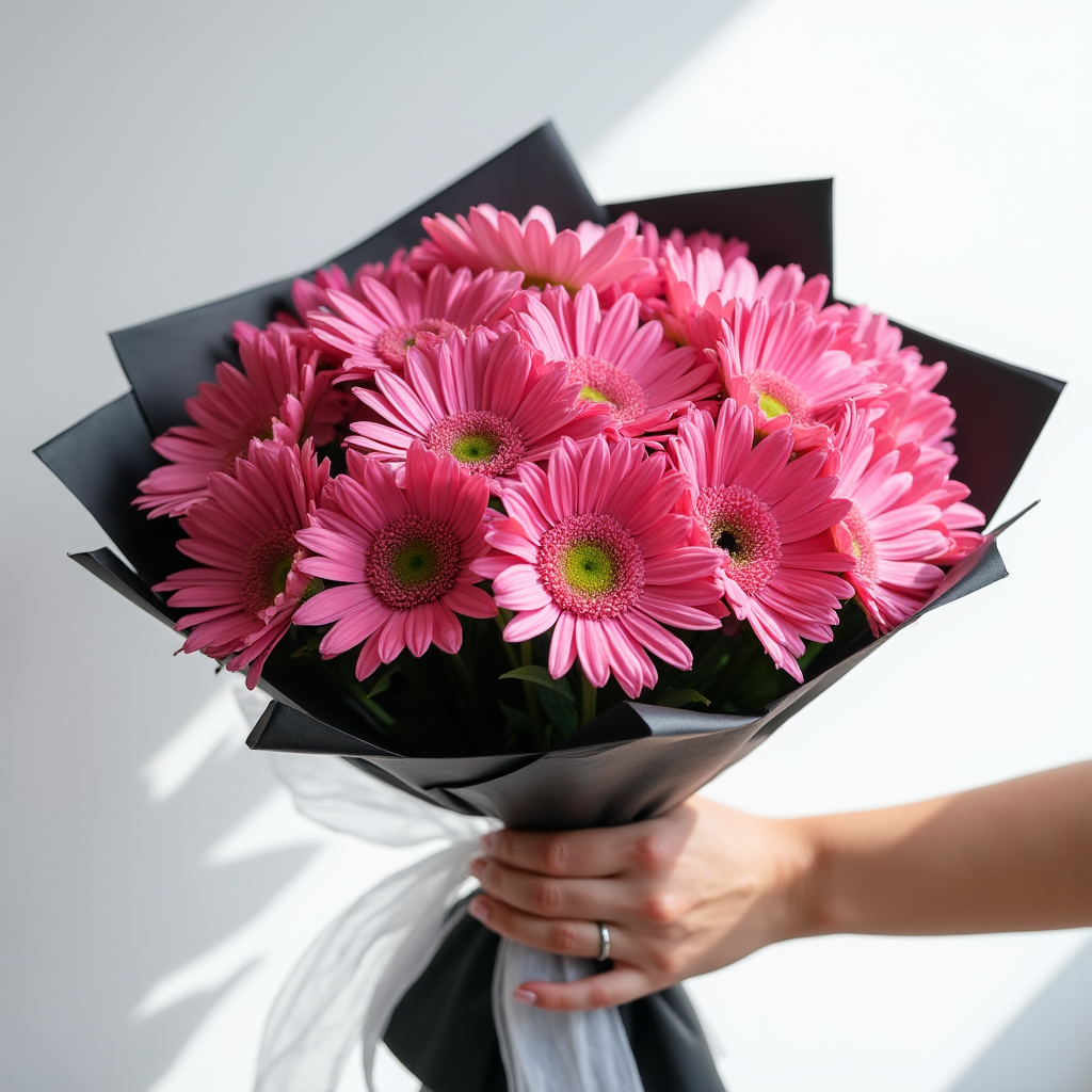 PEMBE GERBERA BUKETİ